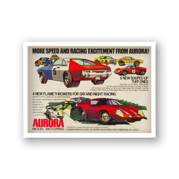 Aurora Model Motoring Graphic Model Cars