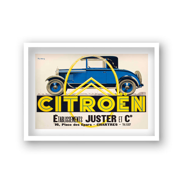 Citroen Juster Et Co Vintage Citroen Advertising Print