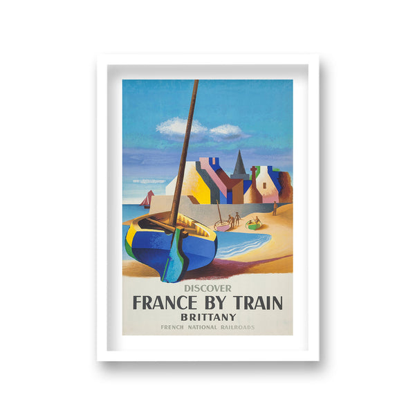 Discover France By Train Brittany Sailboat On Shore