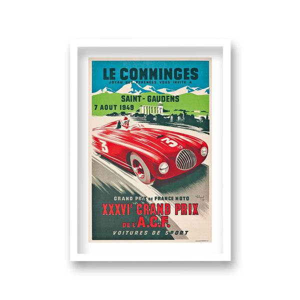 Le Comminges Saint Gaudens 36Th Grand Prix Red No3 Racing Car
