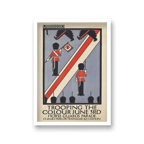 Undergound Trooping The Colour June 3Rd Graphic Soldiers From Behind