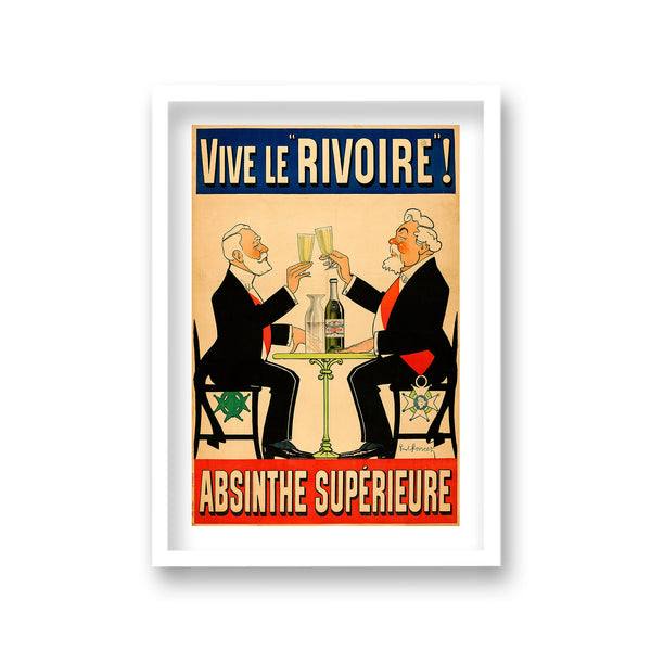 Vive Le Rivoire Absinthe Superieure Two Gents Sitting Drinking