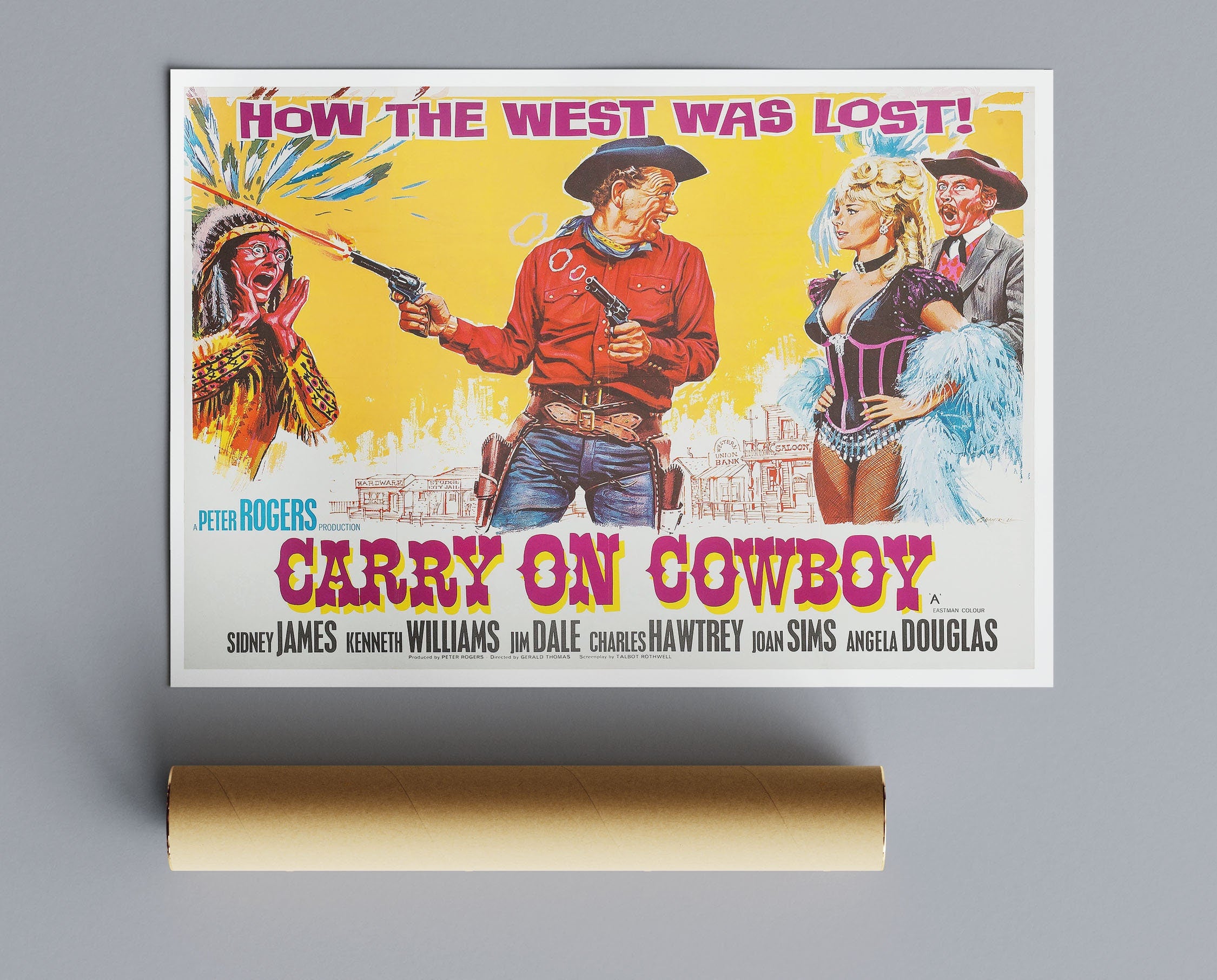 Vintage Movie Carry On Cowboy No1