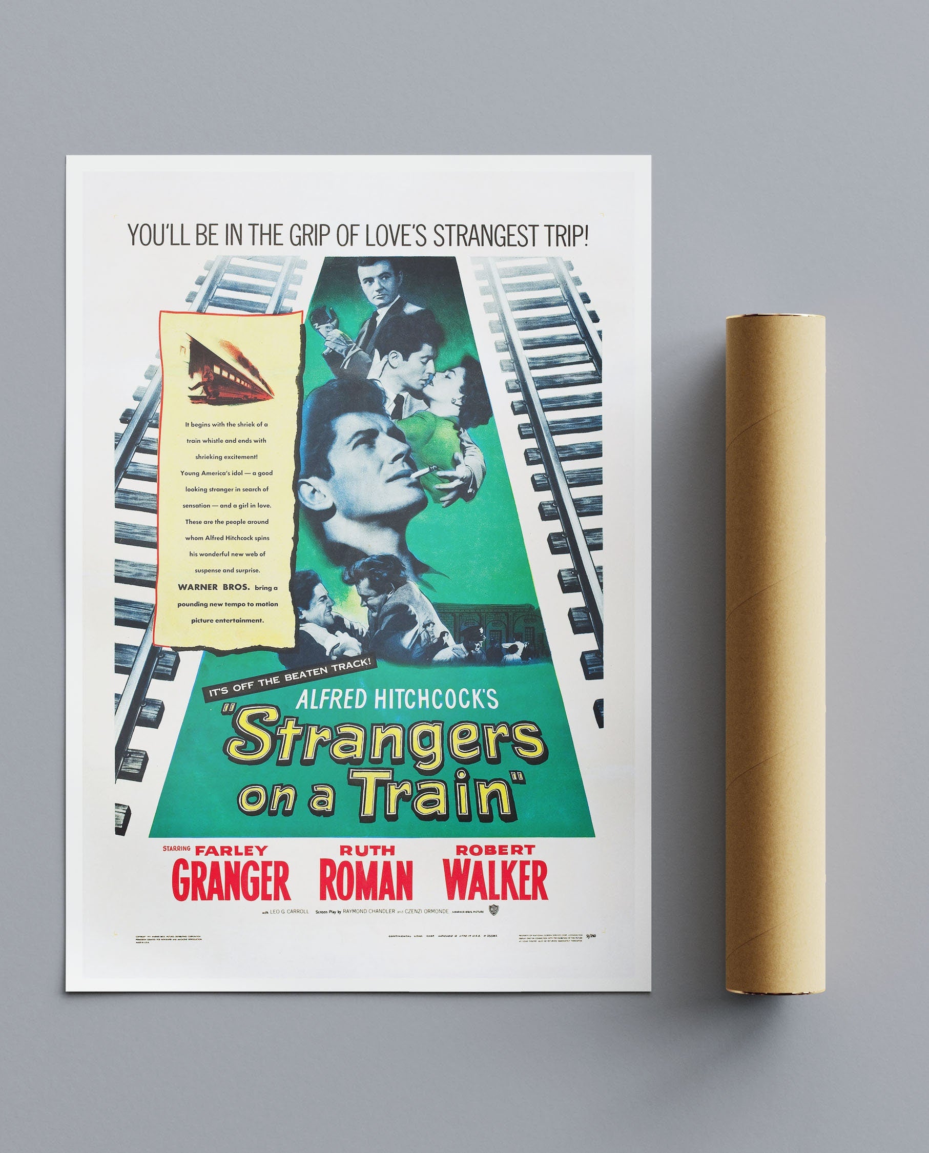 Vintage Movie Strangers On A Train No1