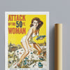 Vintage Movie Print Attack Of The 50 Ft Woman