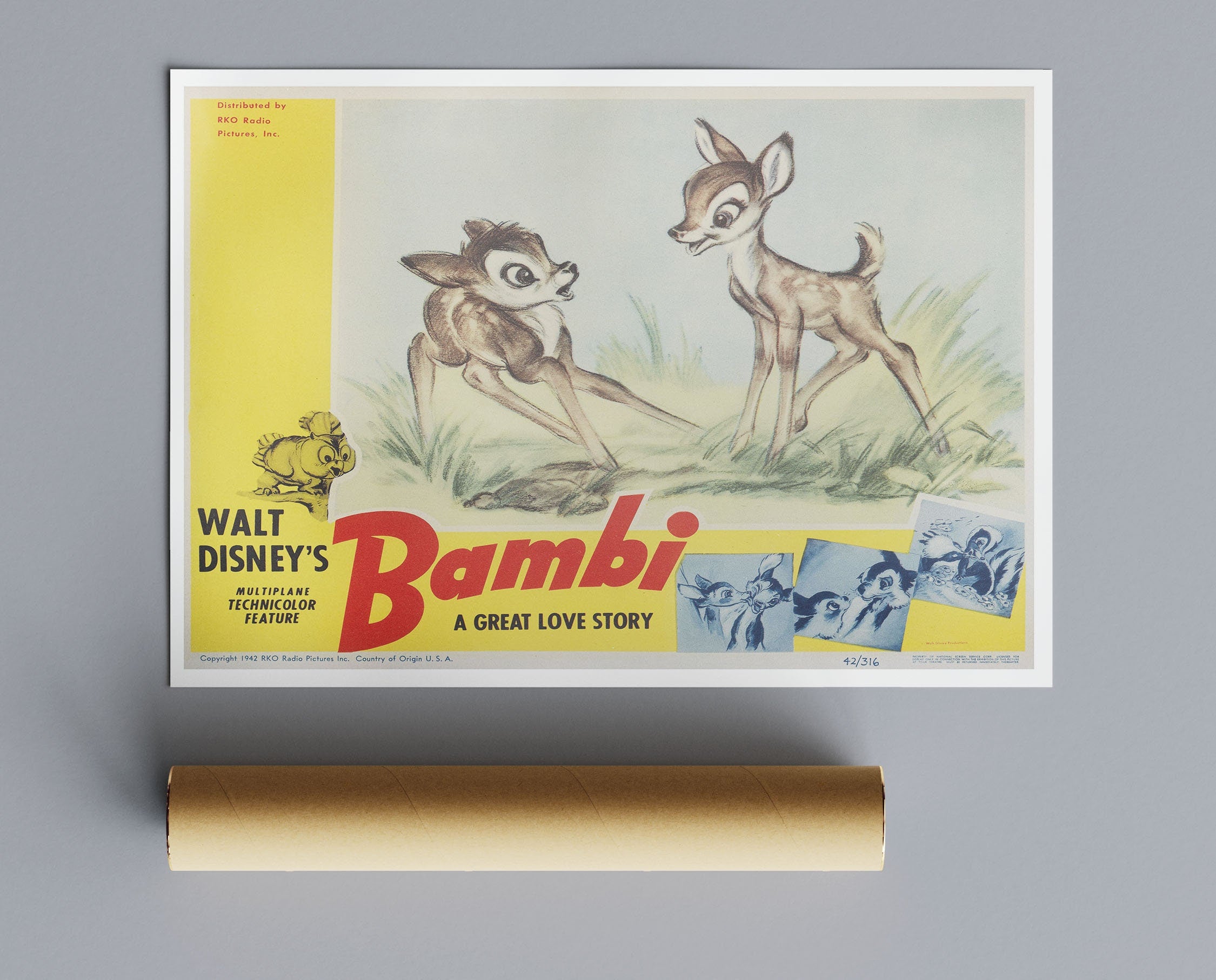 Vintage Movie Print Bambi No1