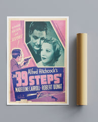 Vintage Movie Print The 39 Steps Robert Donat