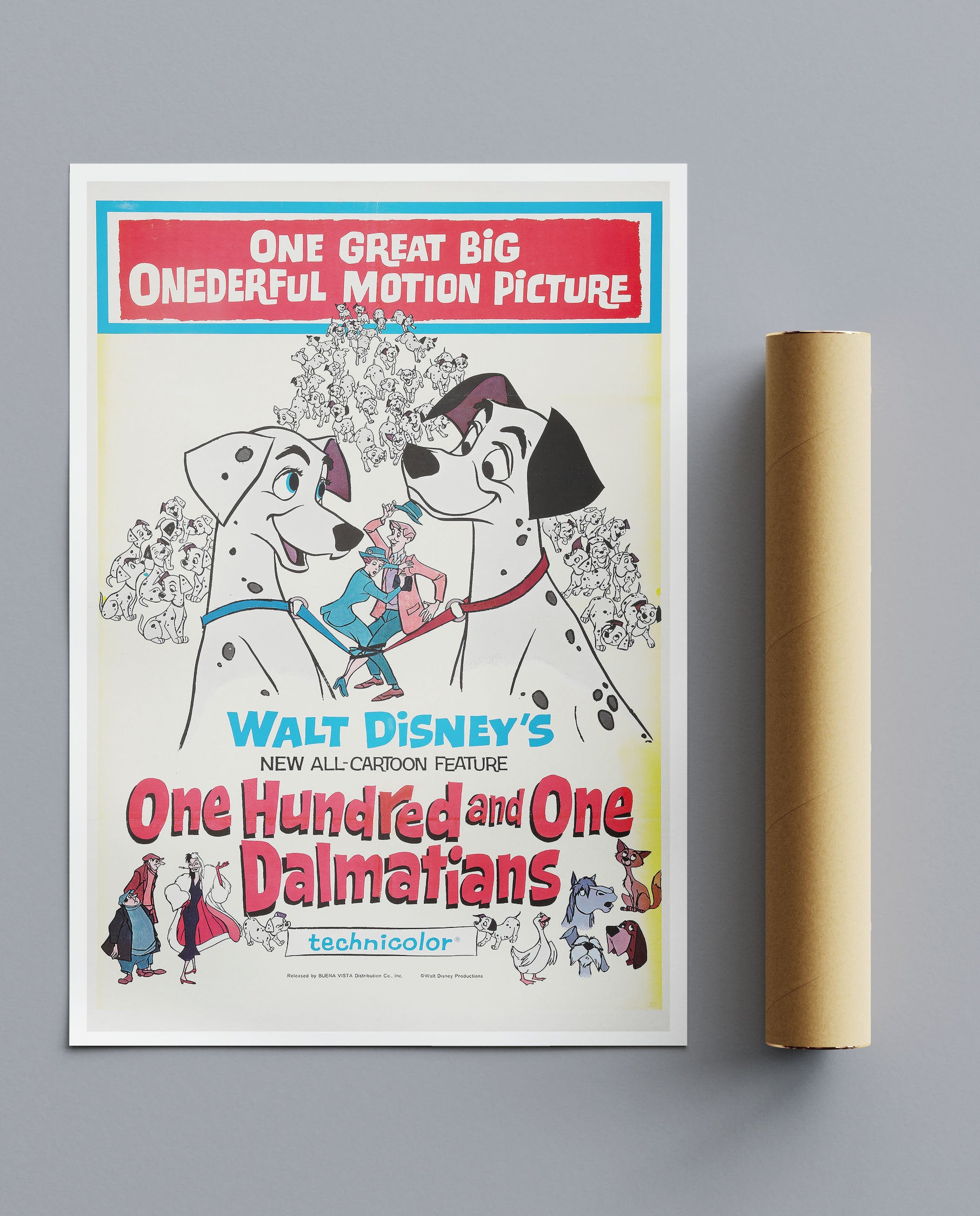 Vintage Movie Print 101 Dalmations No2