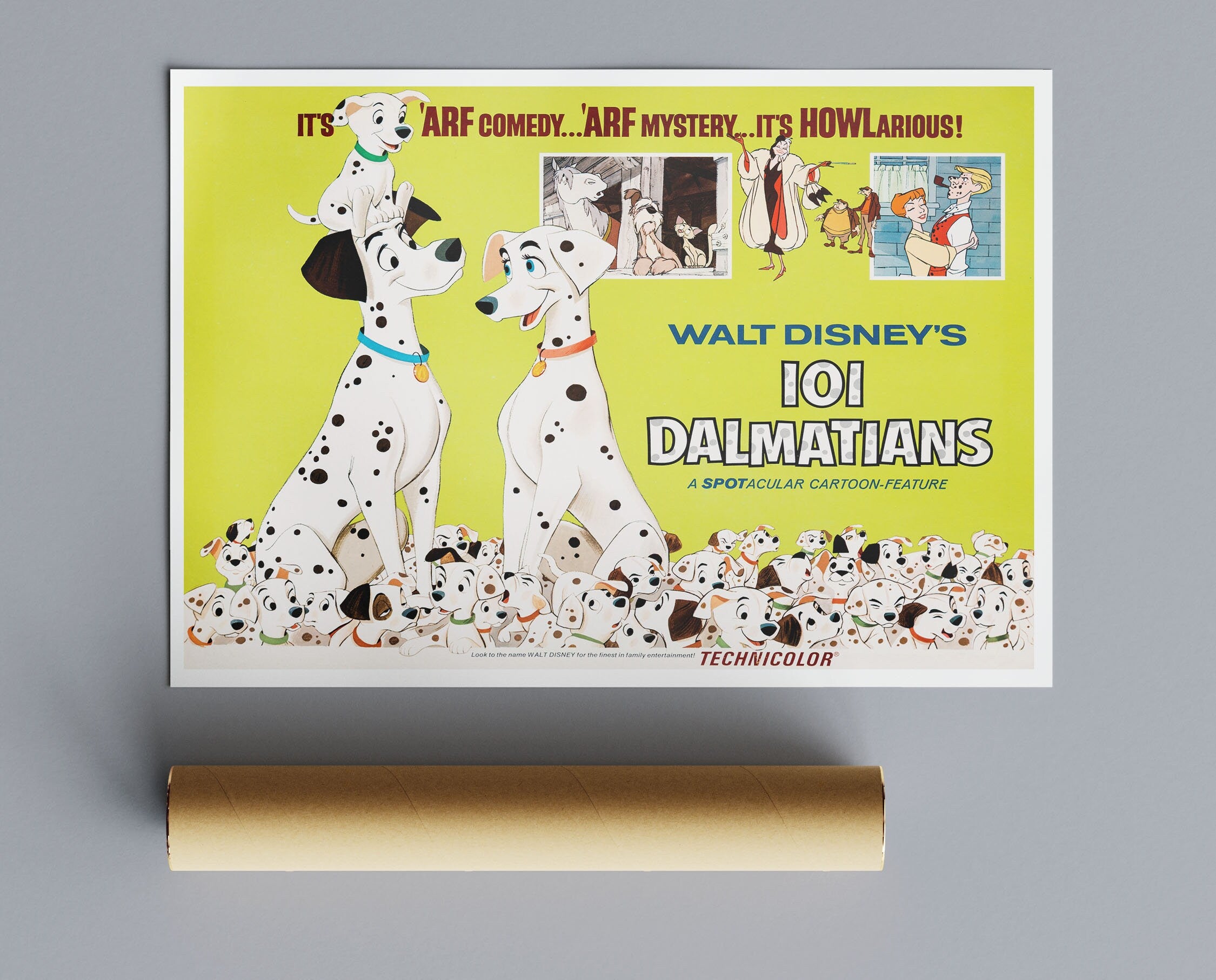 Vintage Movie Print 101 Dalmations No3