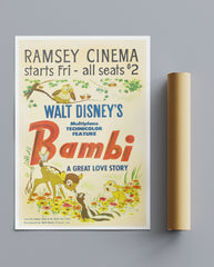 Vintage Movie Print Bambi No3