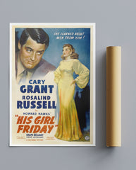 Vintage Movie Print His Girl Friday