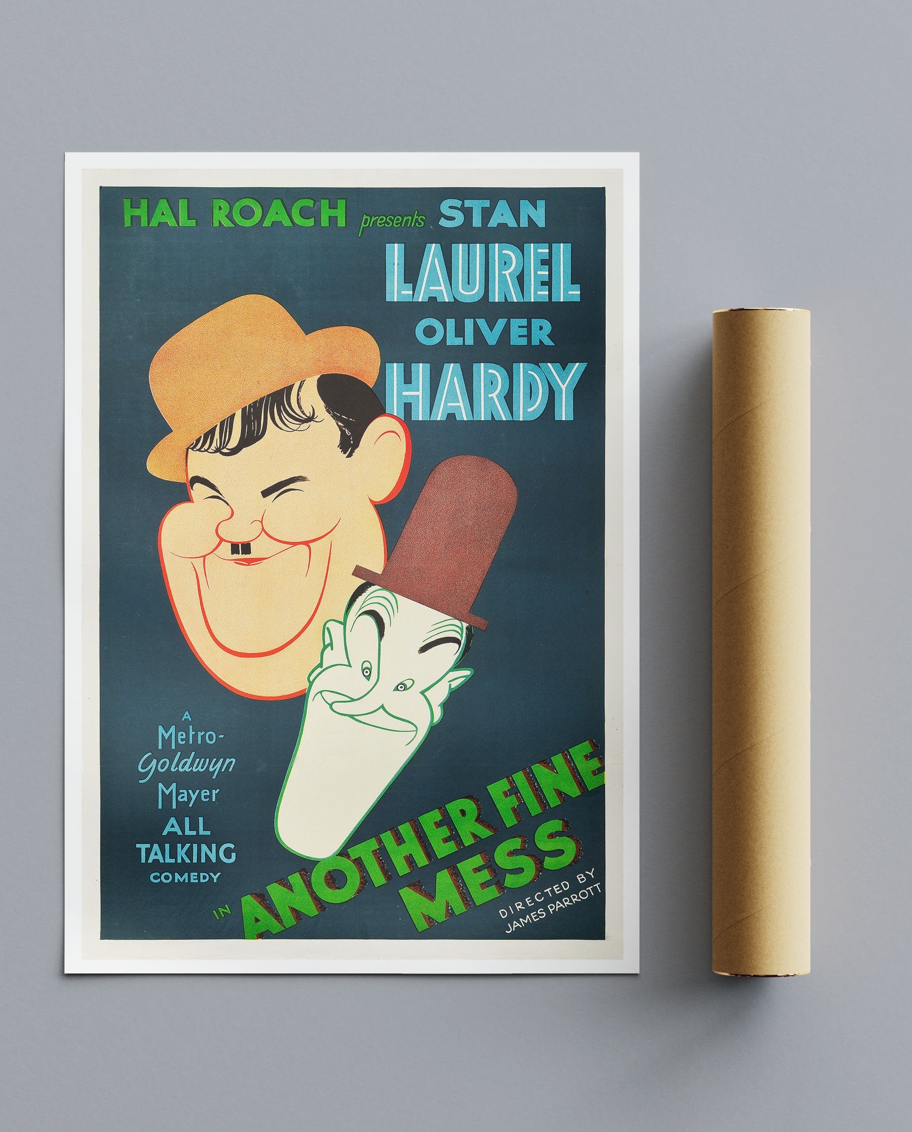 Vintage Movie Print Laurel & Hardy Another Fine Mess