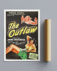 Vintage Movie Print The Outlaw Jane Russell