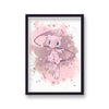Pokemon Mew Wall Art Cartoon Gaming Retro Poster Print