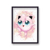 Pokemon Jigglypuff Wall Art Cartoon Gaming Retro Poster Print