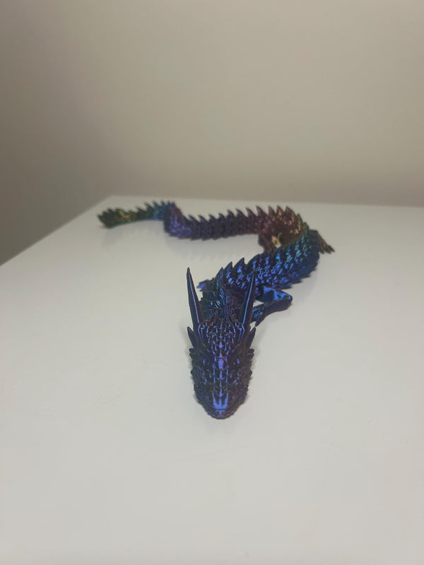 Dragon - Multicoloured articulating dragon - 3D printed - Model - 3D Print - Miniature - Figurine