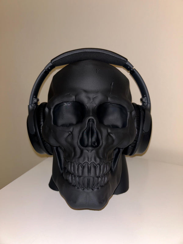 Skull Head - Headphone Holder - 3D printed - Model - 3D Print - Display Piece - Hand Painted