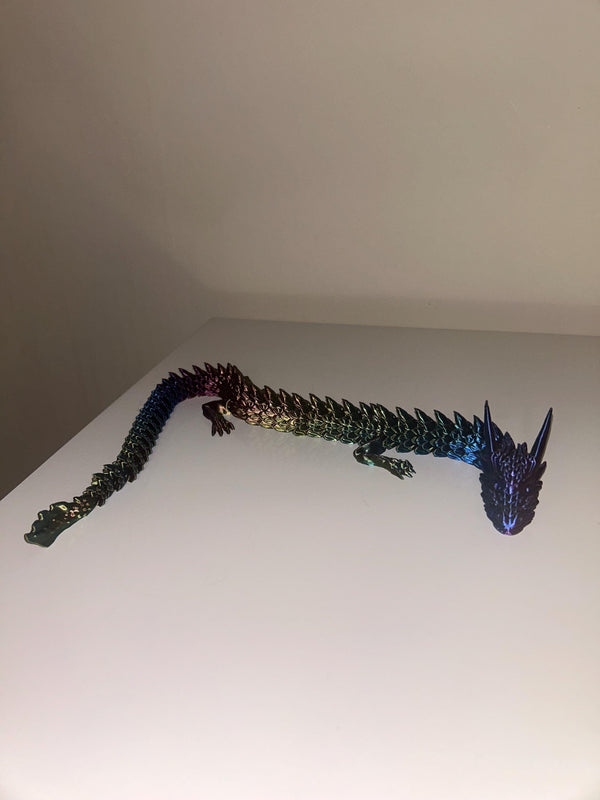 Dragon - Multicoloured articulating dragon - 3D printed - Model - 3D Print - Miniature - Figurine