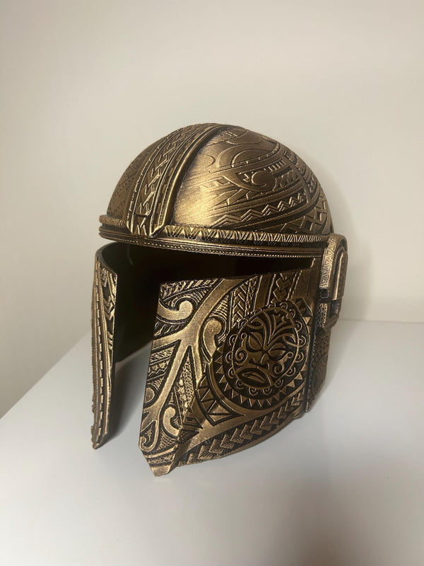 Mandalorian Helmet - Mandalorian - 3D printed - Display - Wearable - 3D Print - Hand Painted