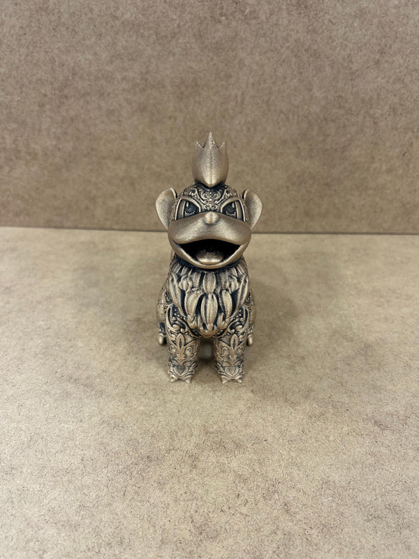 Growlithe - Pokemon - Ornamental - 3D Printed - Gold - Model - 3D Print - Miniature - Figurine - Hand Painted - Display