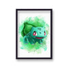 Pokemon Bulbasaur Wall Art Cartoon Gaming Retro Poster Print