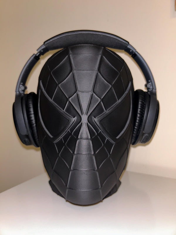 SpiderMan Head - Headphone Holder - 3D printed - Model - 3D Print - Display Piece - Hand Painted