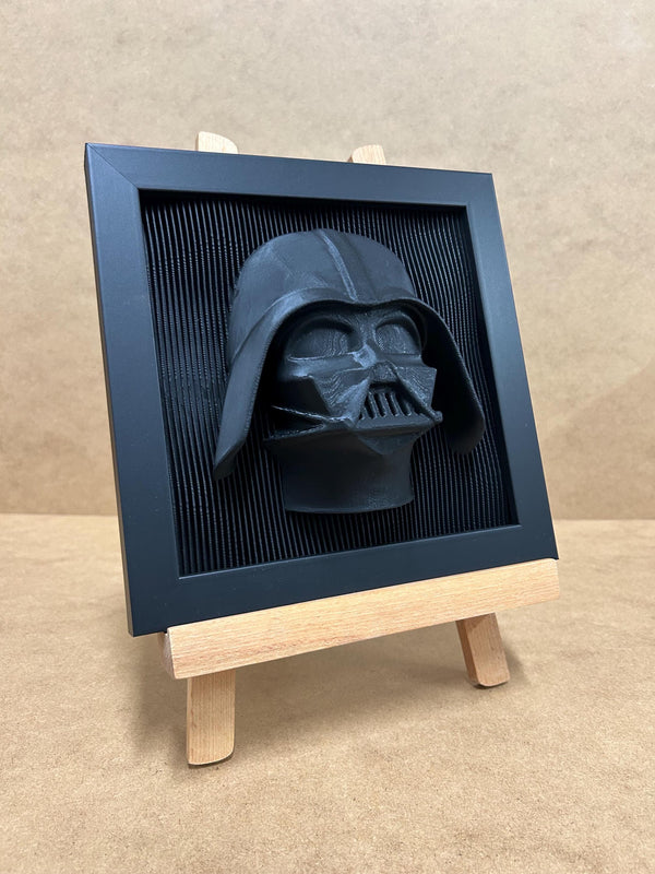 Darth Vader - Layered - Star Wars - 3D printed - Model - 3D Print - Hand Painted - Framed - Display