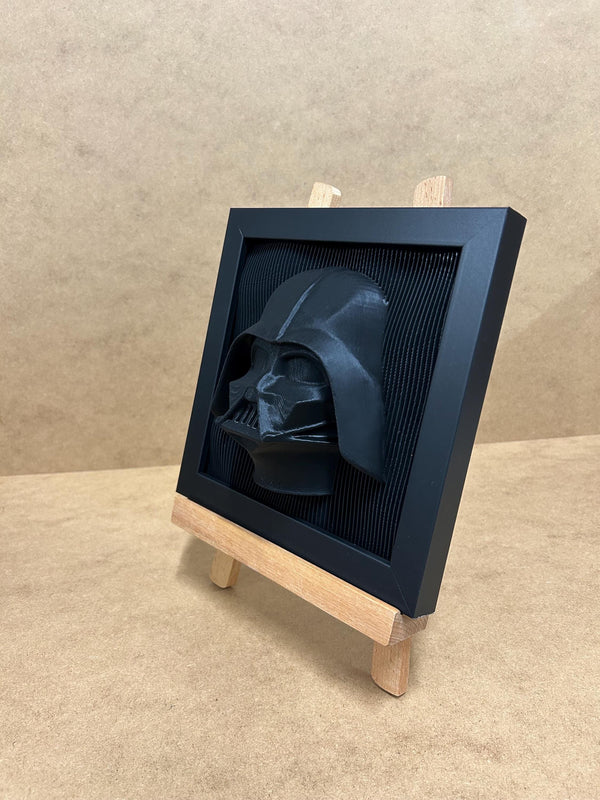 Darth Vader - Layered - Star Wars - 3D printed - Model - 3D Print - Hand Painted - Framed - Display