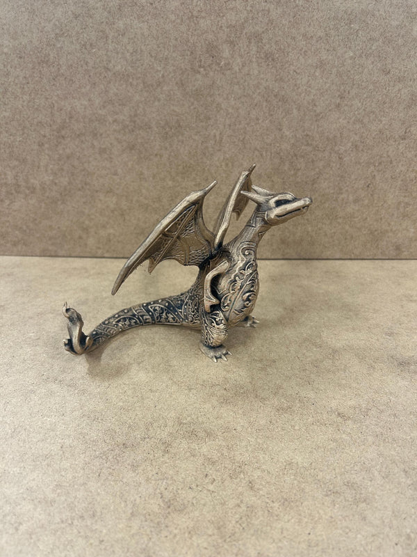 Charizard - Pokemon - Ornamental - 3D Printed - Gold - Model - 3D Print - Miniature - Figurine - Hand Painted - Display