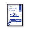 Oasis Graphic Song Lyric Rock N Roll  Blue White
