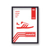 Oasis Graphic Song Lyric Shakermaker Red White