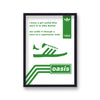 Oasis Graphic Song Lyric Supersonic Green White