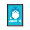 Ghibli Totoro Blue Japanese Graphic Print