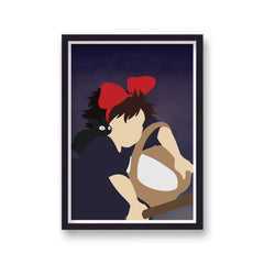 Ghibli Kiki's Delivery Service Reimagined Movie Print