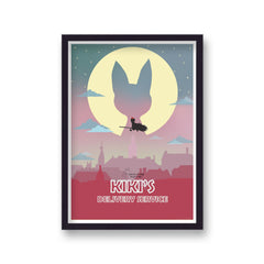 Ghibli Kiki's Delivery Service Flying JiJi Shadow Graphic Print