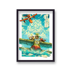 Ghibli Proco Rosso Alternative Movie Print