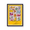 Keith Haring Dog Graphic Humane Society Art Print