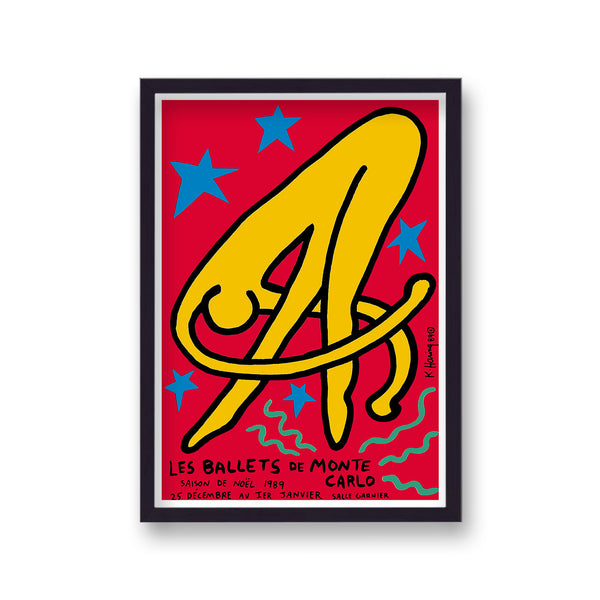 Keith Haring Les Ballets De Monte Carlo 1989 Art Print