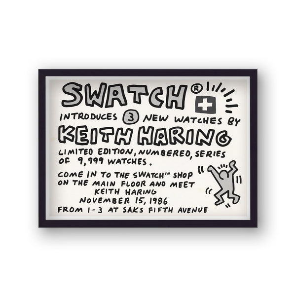 Keith Haring SWATCH Promo 1986 Art Print