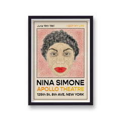 Nina Simone Apollo Theatre Show 1961 Print