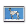 Vintage Greyhound Screenprint
