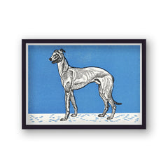 Vintage Greyhound Screenprint