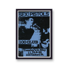 Sex Pistols Live At the 100 Club Vintage Music Print