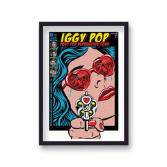 Iggy Pop Live In LA PPDT Comic Book Vintage Music Print