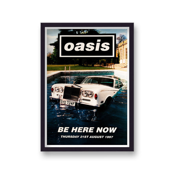 Oasis Be Here Now 1997 Promo Vintage Music Print