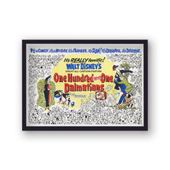 One Hundred And One Dalmations Vintage Movie Print