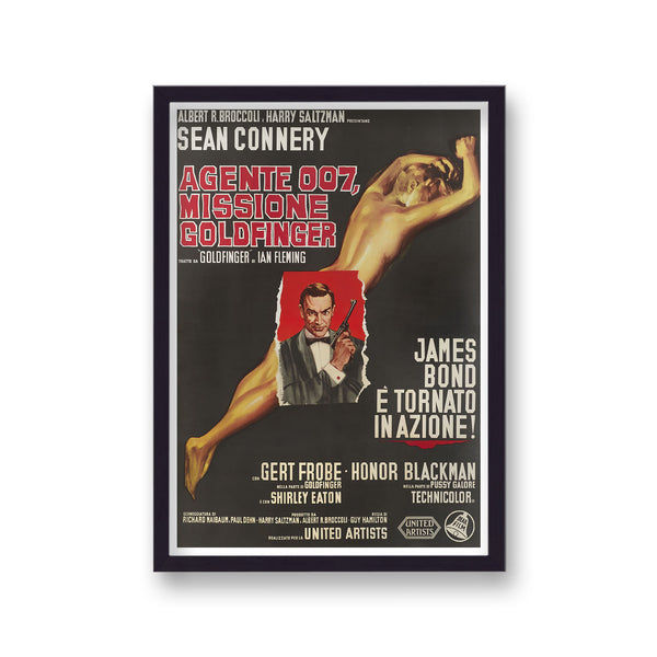 Goildfinger Vintage Movie Print
