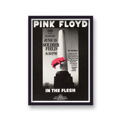 Pink Floyd Live At Soldier Field Vintage Music Print