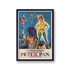 Peter Pan French Vintage Movie Print