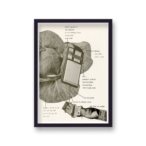 Joy Division Live At The Russell Club Vintage Music Print